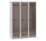 Vestiaire Standard - 3 colonnes monobloc/industrie salissante - A code