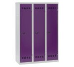 Vestiaire Standard - 3 colonnes monobloc/industrie salissante - A code
