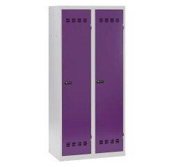 Vestiaire Standard - 2 colonnes monobloc/industrie salissante - A code