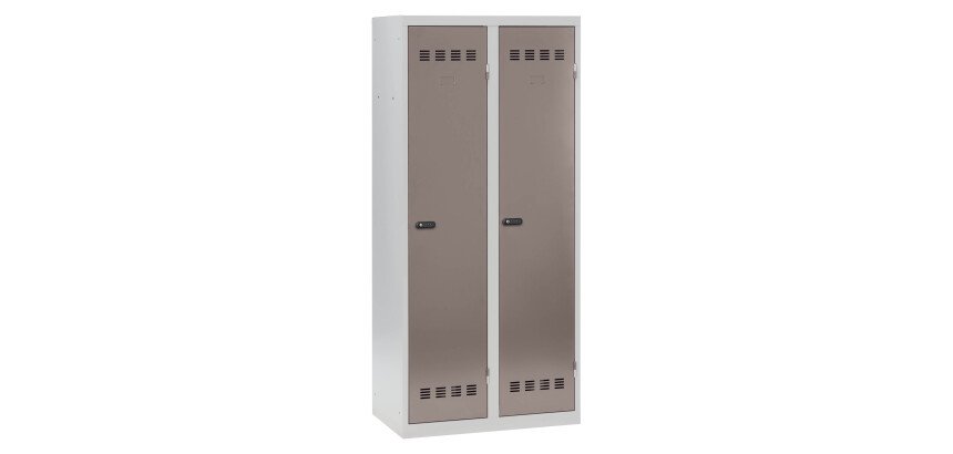 Vestiaire Standard - 2 colonnes monobloc/industrie salissante - A code