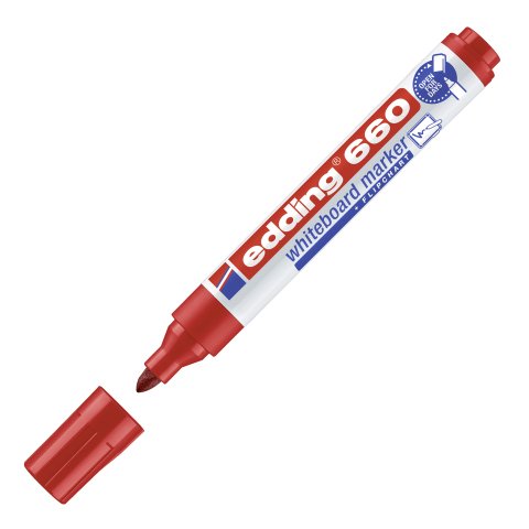 Rotulador de pizarra blanca edding 660 Rojo