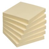 Bloc 100 notes 75x75mm bruneau jaune 