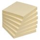 Blocco appunti 75x75 mm riposizionabili giallo 100 ff Bruneau