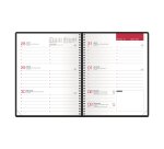 Agenda Oxford Voyage Wire'O spirale semainier rouge - année 2026 - 10 x 15 cm