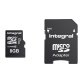 Micro SDHC memory card with Integral 8GB micro SD adapter - class 10