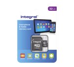 Carte mémoire Intégral SDHC avec adaptateur 32 Go - classe 10