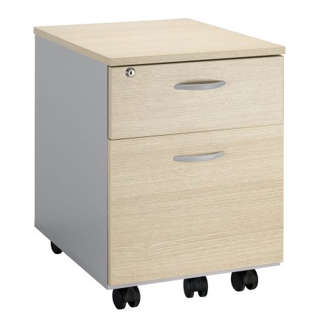 Cajonera Móvil Squadra roble 2 cajones