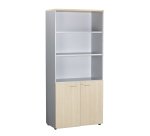 Bibliothèque haute avec portes Practica