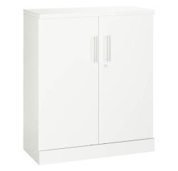 Armoire à portes battantes Fun Color blanche antibactérien H 107 cm