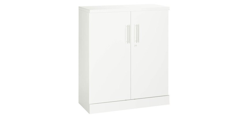 Armoire à portes battantes Fun Color blanche antibactérien H 107 cm