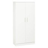 Armoire à portes battantes Fun Color blanche antibactérien H 195 cm