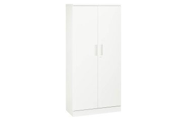 Armario Antibacteriano Fun color blanca con puertas batientes Alt 195 cm