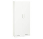 Armoire à portes battantes Fun Color blanche antibactérien H 195 cm