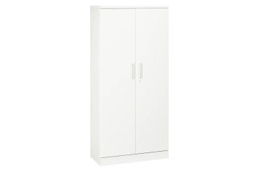 Armoire à portes battantes Fun Color blanche antibactérien H 195 cm