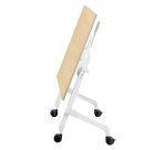 Table rabattable plateau hêtre L 120 x P 70 cm - Galice Plus