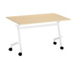 Table rabattable plateau hêtre L 120 x P 70 cm - Galice Plus