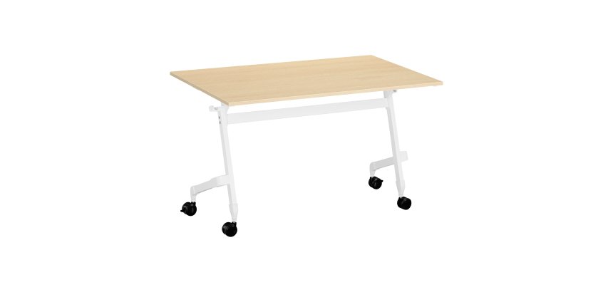 Table rabattable plateau hêtre L 120 x P 70 cm - Galice Plus