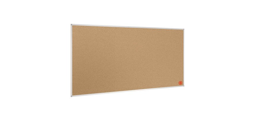 Tablero de corcho Bruneau con marco aluminio