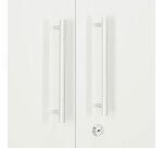 Armoire à portes battantes Fun Color blanche antibactérien H 107 cm