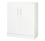 Armoire à portes battantes Fun Color blanche antibactérien H 107 cm