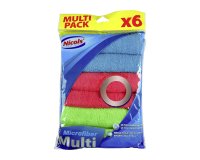 Bayetas multiuso microfibras Nicols - paquete de 6