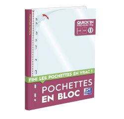 Geperforeerde hoesjes Quick'in Elba A4 polypropyleen 9/100e - doos van 40