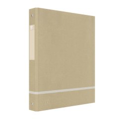 Carpeta 4 anillas A4 Oxford Touareg - Lomo 4 cm beige natural