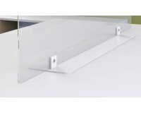Scherm B-Zen van gehard glas L 140 x H 60 cm - met voet