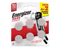 Energizer - Pack of 6 Lithium CR2032 Button Cell Batteries - 3V