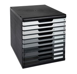 Classifying module Exacompta Modulo 10 drawers colored 
