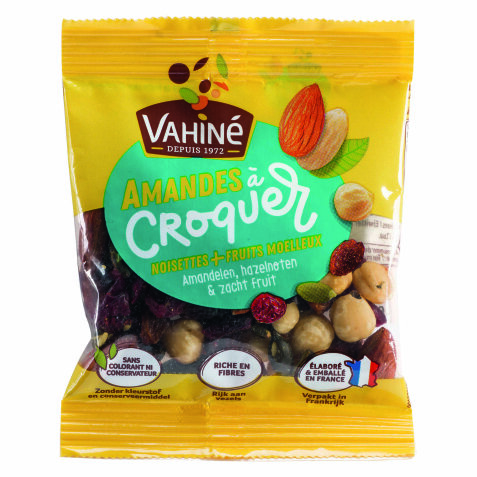 Fruits secs Amandes à croquer noisettes et fruits moelleux Vahiné - Sachet de 35 g