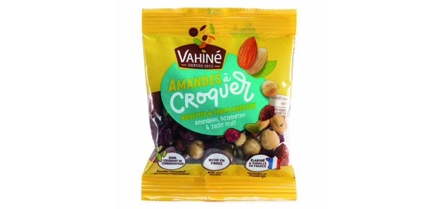 Fruits secs Amandes à croquer noisettes et fruits moelleux Vahiné - Sachet de 35 g