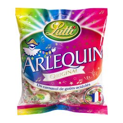 Sour candy Arlequin Lutti - bag of 150 g