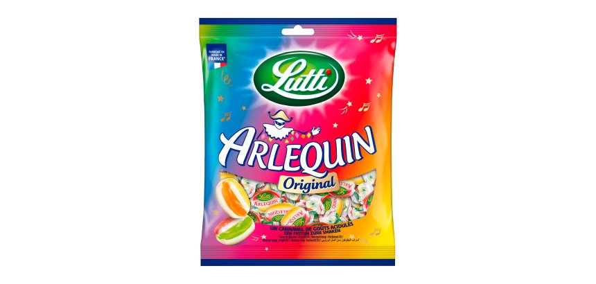 Bonbons acidulés Arlequin Lutti - Sachet de 150 g