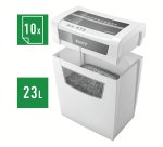 Destructeur IQ Home Office - Coupe croisée P-4 - 10 feuilles - Leitz