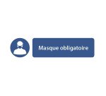 Pictogramme autocollante ‘masque obligatoire’