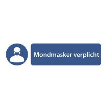 Pictogram ‘mondmasker verplicht’