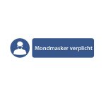 Pictogram 'mondmasker verplicht' (Dutch)