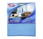 Lavette microfibre pour vitres bleue