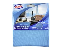 Pack 5 lavettes microfibre pour vitres Nicols