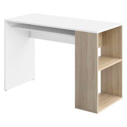 Bureau Yale L 114 x P 50 cm avec étagère chêne