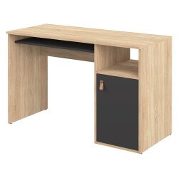 Bureau Oxford chêne 115 x 50 cm avec caisson