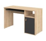Bureau Oxford chêne 115 x 50 cm avec caisson