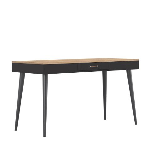 Mesa Horizon roble claro / negro An 134 cm