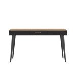 Bureau Horizon chêne clair 134 x 59 cm piètement bois massif avec tiroir