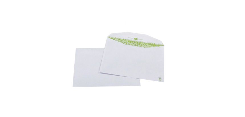 Enveloppe pour mise sous pli automatique 162 x 229 mm La Couronne Recyclé 80g sans fenêtre blanche - Boîte de 1000