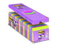 Pack 21 + 3 coloured notes Super Sticky Post-It 76 x 76 mm
