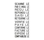 Tampon encreur automatique dateur standard 12 formules Trodat Printy 4817