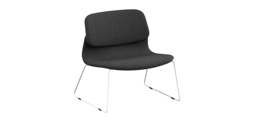 SOLAIRU slipper chair, fire-retardant fabric