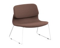 Loungezetel SOLAIRU met sledevormig onderstel